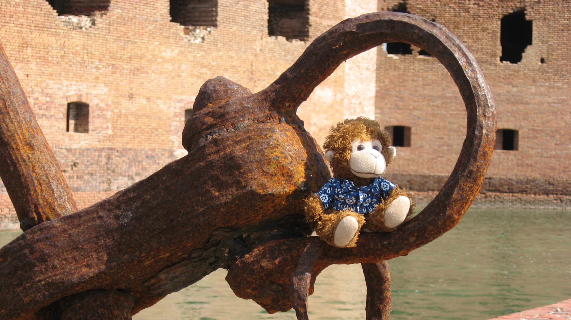 Monte on anchor at Fort Jefferson cropped